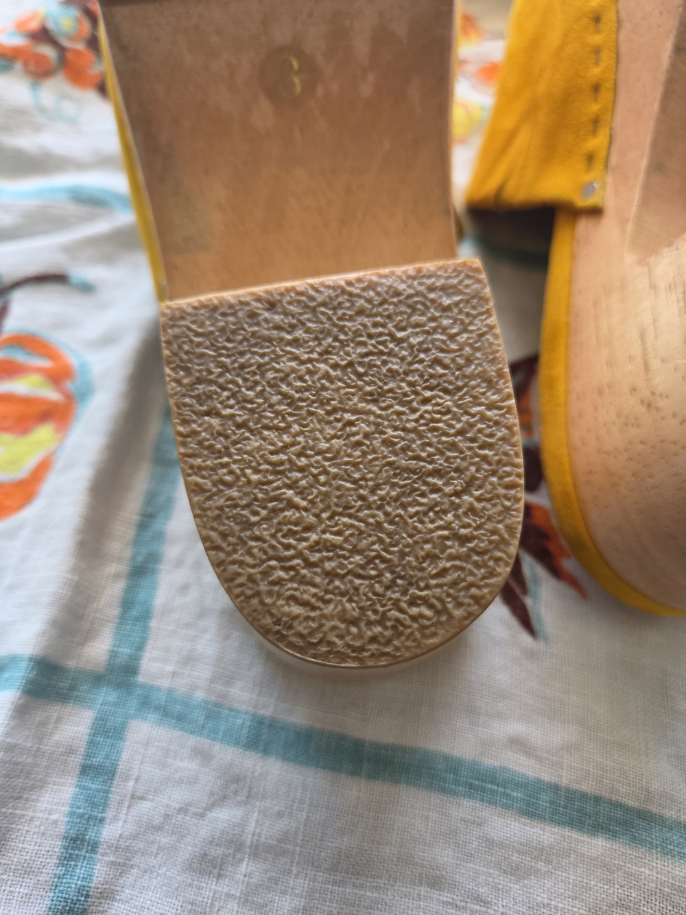 Charlotte Stone Martino Suede Wooden Clog - Picture 8 of 10